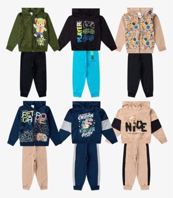 Conjunto Menino Moletom E Calça Sortido Select Sortida