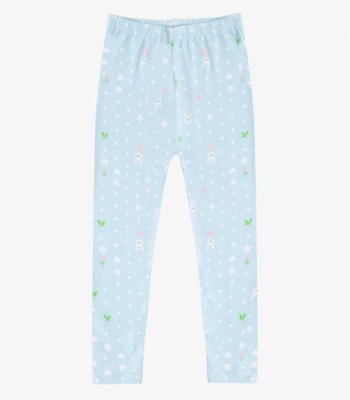 Legging Infantil Em Cotton Select Azul
