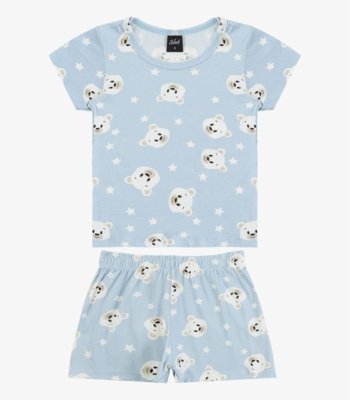 Pijama Infantil Blusa com Shorts Select Azul