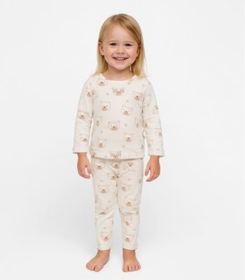 Pijama Infantil Estampado Select Bege
