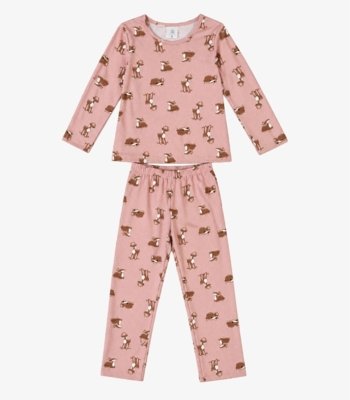 Pijama Infantil Estampado Select Rosa