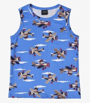 Regata Masculina Infantil Estampada Select Azul
