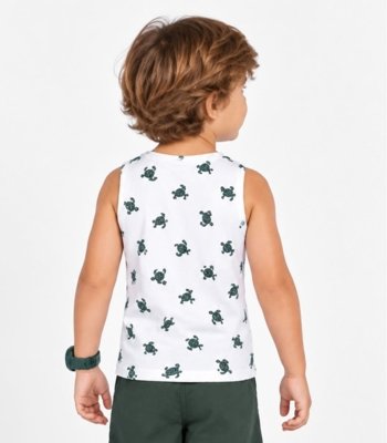Regata Masculina Infantil Estampada Select Verde