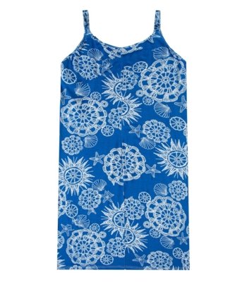 Vestido Estampado Rovitex Azul