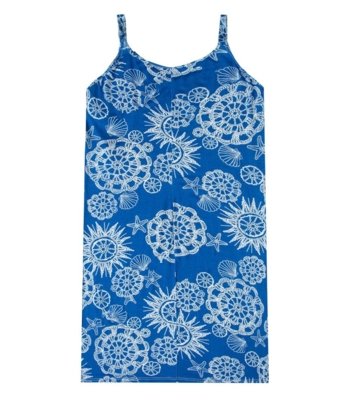 Vestido Estampado Rovitex Azul