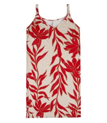 Vestido Estampado Rovitex Bege