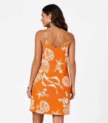 Vestido Estampado Rovitex Laranja