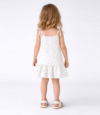 Vestido Infantil Alça Com Laço Nas Pontas Select Azul