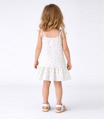 Vestido Infantil Alça Com Laço Nas Pontas Select Azul
