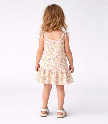 Vestido Infantil Alça Com Laço Nas Pontas Select Rosa