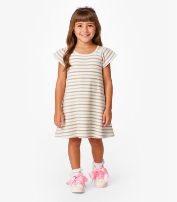 Vestido Infantil Básico Select Azul