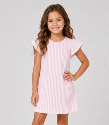 Vestido Infantil Básico Select Rosa