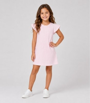 Vestido Infantil Básico Select Rosa