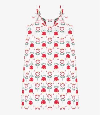 Vestido Infantil Com Alça Select Bege