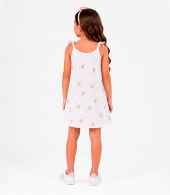 Vestido Infantil Com Alça Select Branco