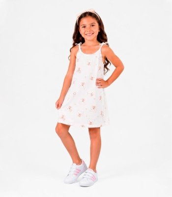Vestido Infantil Com Alça Select Branco