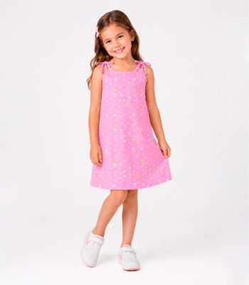 Vestido Infantil Com Alça Select Rosa