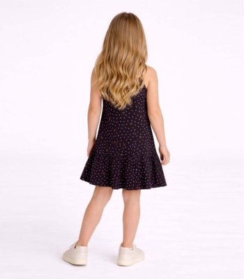 Vestido Infantil Com Alças E Babado Select Azul