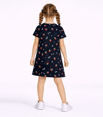 Vestido Infantil Estampado Select Azul