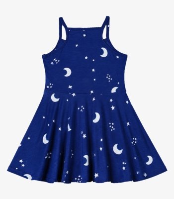 Vestido Infantil Estampado Select Azul