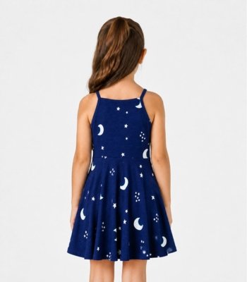 Vestido Infantil Estampado Select Azul