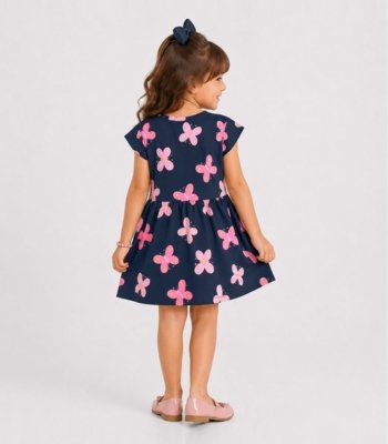 Vestido Infantil Estampado Select Azul