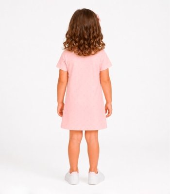 Vestido Infantil Estampado Select Rosa
