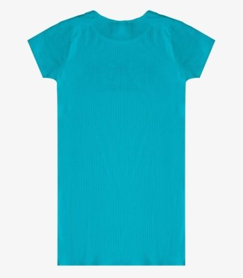 Vestido Infantil Ribana Canelada E Estampa Select Azul