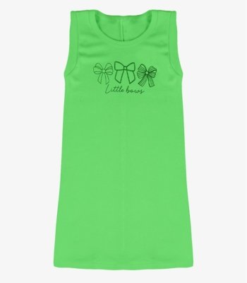 Vestido Infantil Ribana Estampa Localizada Select Verde