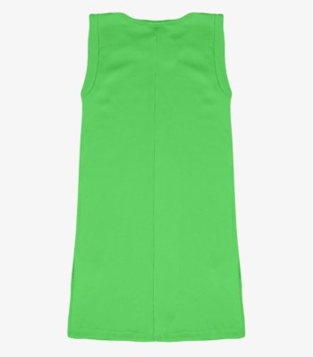 Vestido Infantil Ribana Estampa Localizada Select Verde