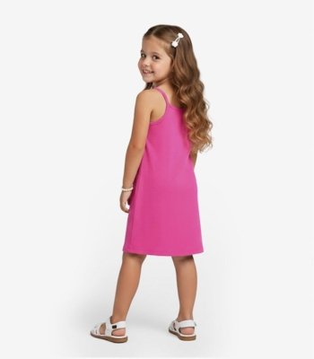 Vestido Infantil com Alças Select Rosa