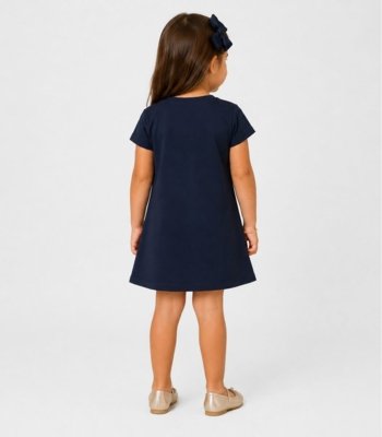 Vestido Infantil com Estampa select Azul