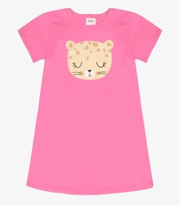 Vestido Infantil com Estampa select Rosa