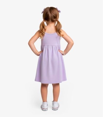 Vestido Menina Infantil de Alças Select Roxo