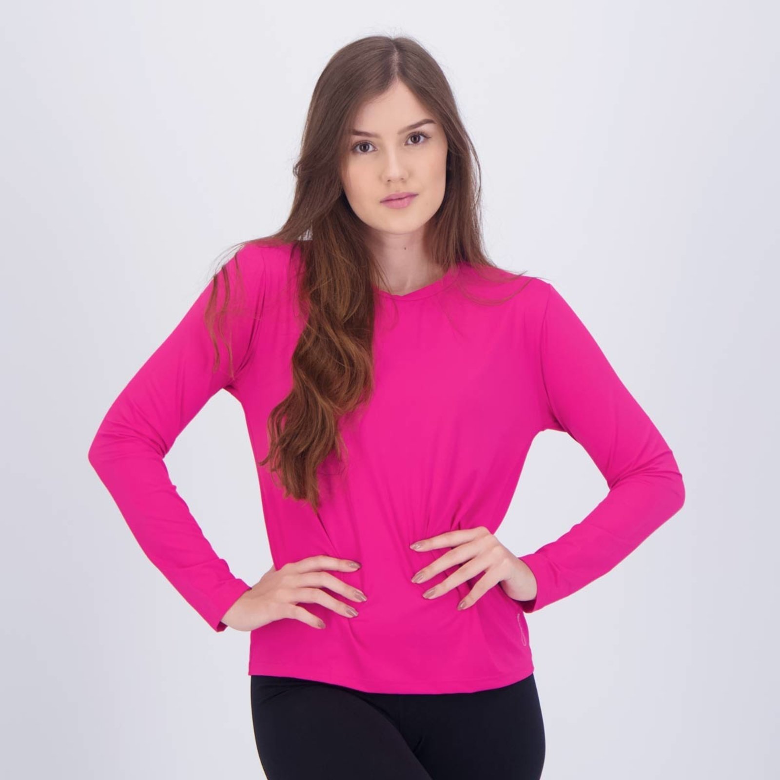 Camiseta Selene Proteção UV50 Manga Longa Feminina Rosa - Compre Agora |  Dafiti Brasil