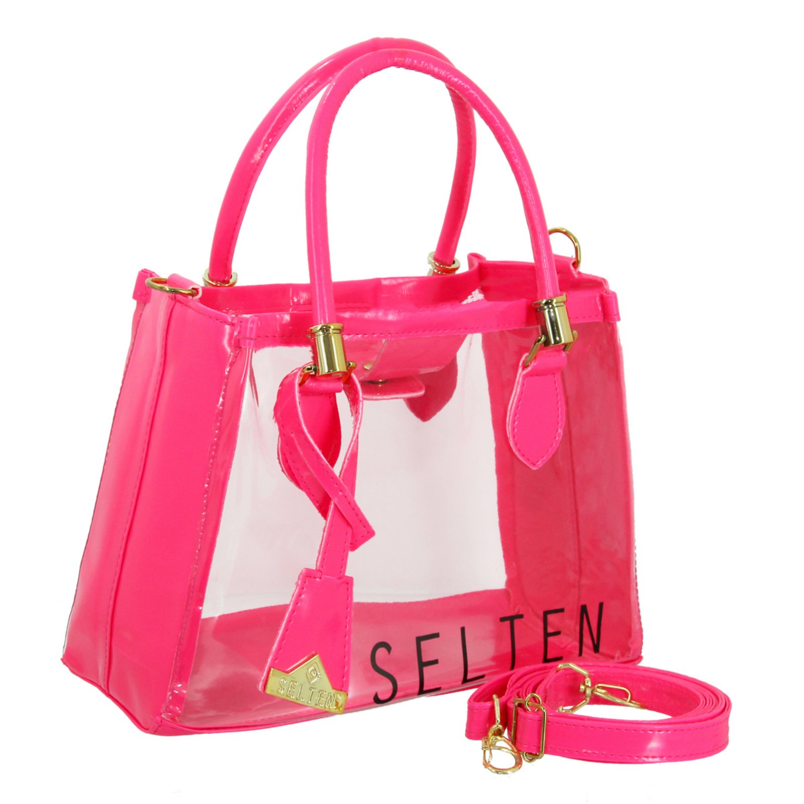 neon transparent bolsa