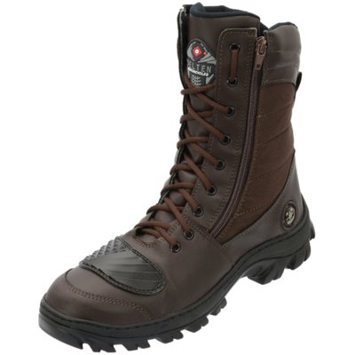 coturno militar marrom masculino