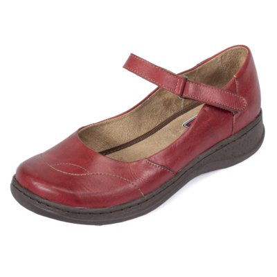 sapato boneca retro vermelho