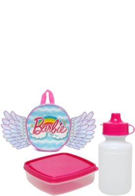 Lancheira Sestini Barbie Dreamtopia Roxa/Rosa Menor preço em Lancheira Sestini Barbie Dreamtopia Roxa/Rosa