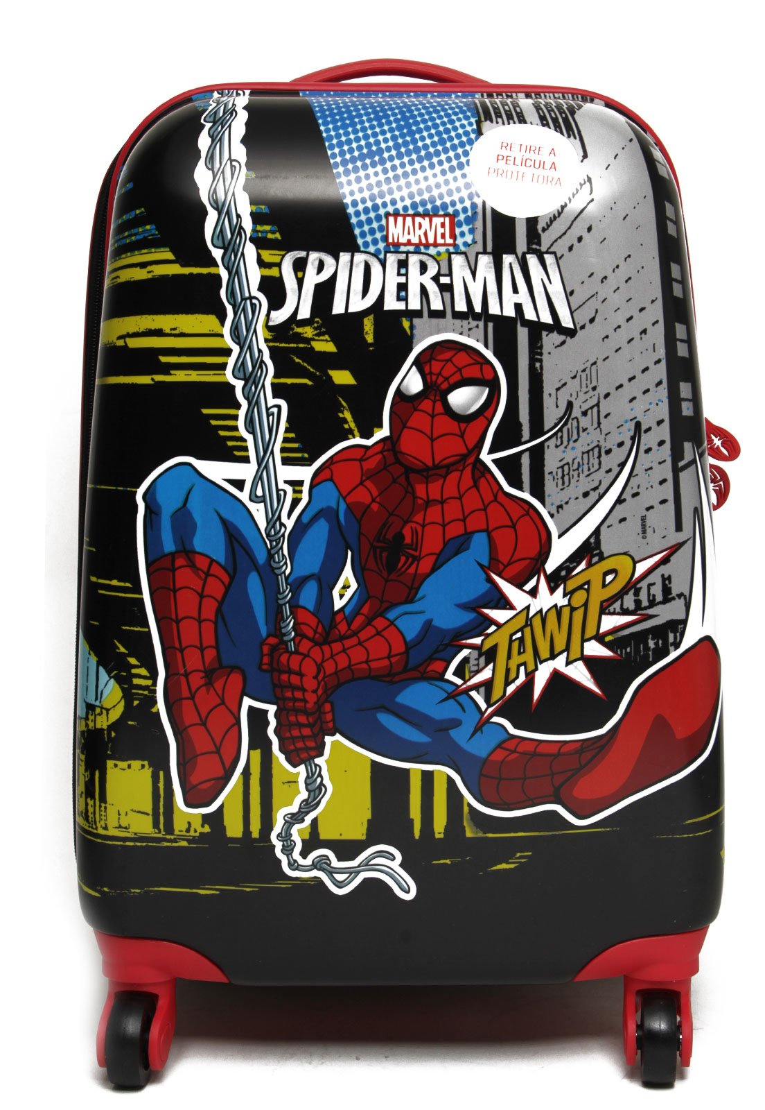 Mochila de Rodinhas P 360 Marvel Homem Aranha Vermelha