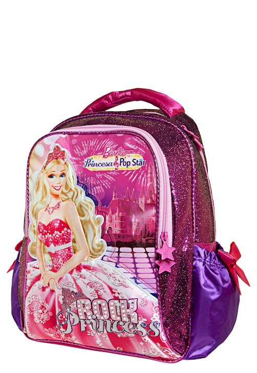 Mochilete Barbie A Princesa e A Pop Star G Rosa