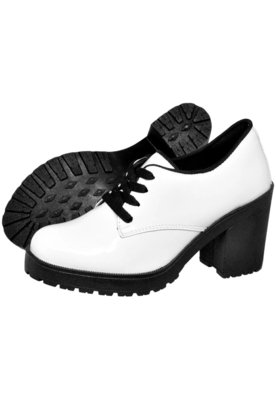 bota oxford verniz de salto alto grosso estilo botinha