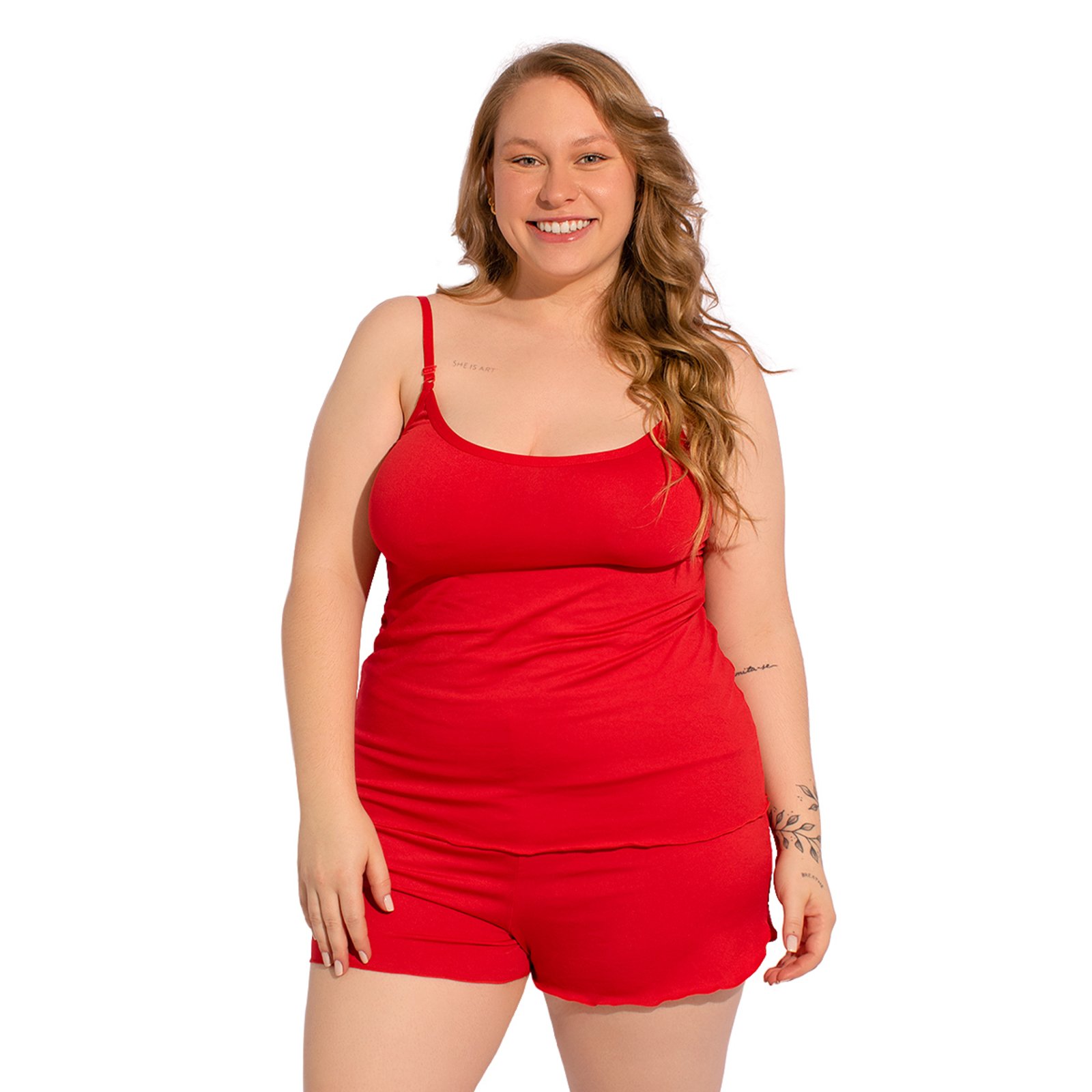 Plus Size 48 Vermelho – Compra Fácil Lingerie