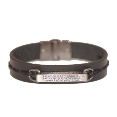 Pulseira Sir.w Pai Nosso Preta Menor preço em Pulseira Sir.w Pai Nosso Preta