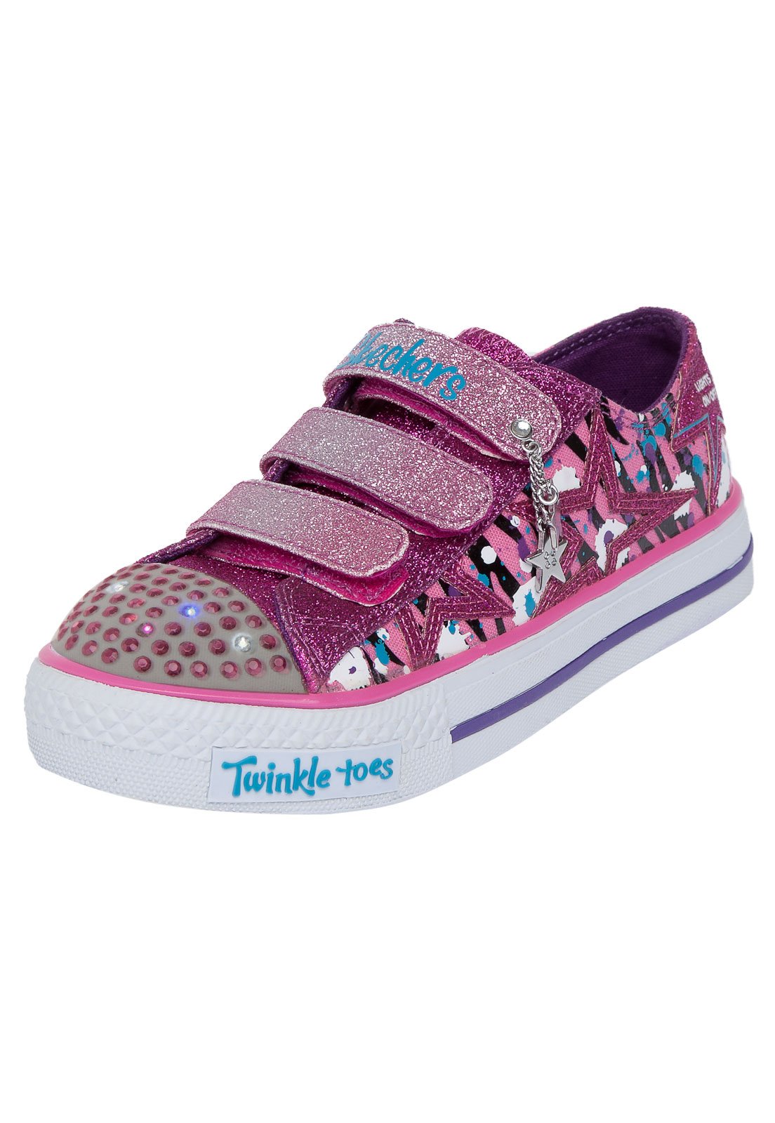 Tenis infantil 2025 skechers com luz