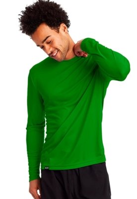 Camiseta UV de Proteção Solar Slim Fitness Verde Bandeira - Compre Agora