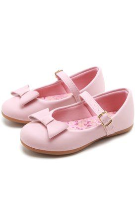 Sapatilha Sonho de Criança Infantil Laço Glitter Rosa - Compre Agora