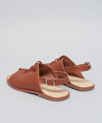 Rasteira Couro Elastico Ana - Mousse 37 - mousse