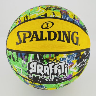 Bola Basquete Spalding Graffiti, Amarelo e verde, 7 : .com