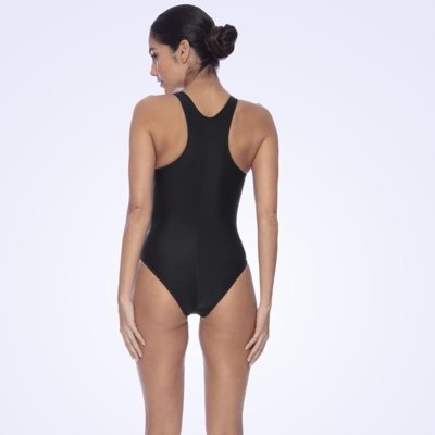 Maiô Speedo Racerback Preto Preto
